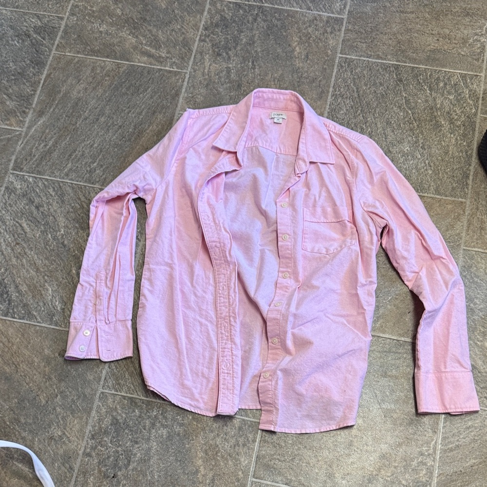 J. Crew Men's Light Pink Casual Shirt